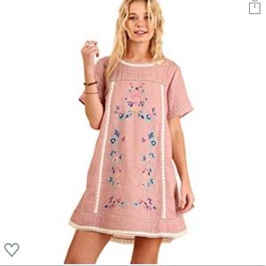 Umgee Bohemian Embroidered Dress Tunic